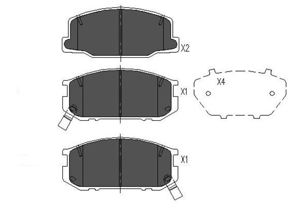 KAVO PARTS Jarrupala, levyjarru KBP-9041